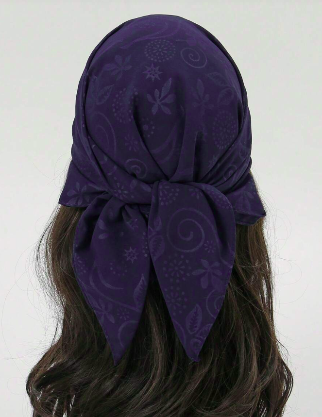 1pc Sunflower Print Bandana Headscarf For Women