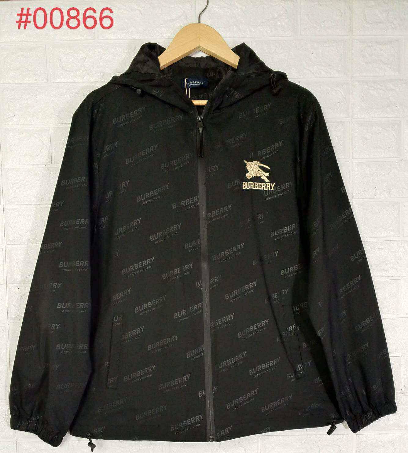 Burberry All Over Print Hooded Jacket